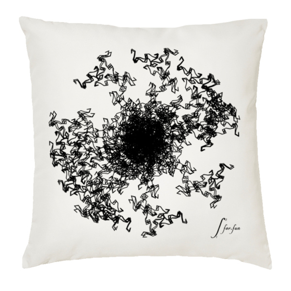 Fractal Cushion Cover - B Thumbnail