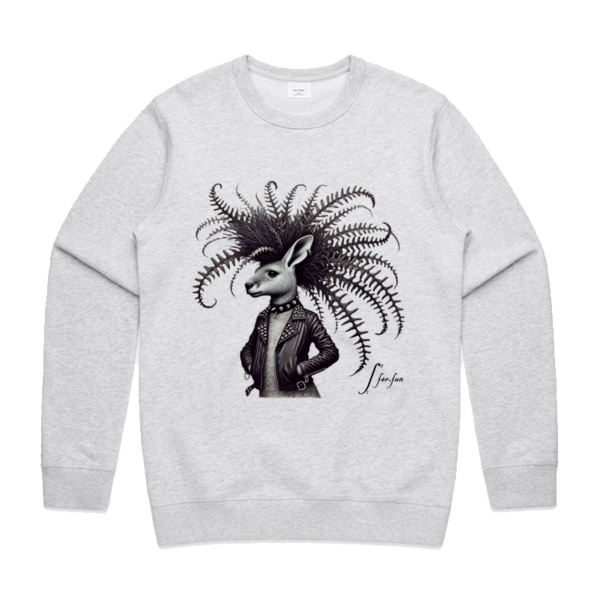 Fractal Art - Kangaroo with a Barnsley Fern Hairstyle Thumbnail